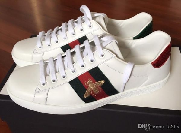 High Quality Leather White casual Shoes Luxury brand Little Bee Embroidery Men Women's sport skateboarding Shoe Classic Designer Sneake
High Quality Leather White casual Shoes Luxury brand Little Bee Embroidery Men Women's sport skateboarding Shoe Classic Designer Sneake