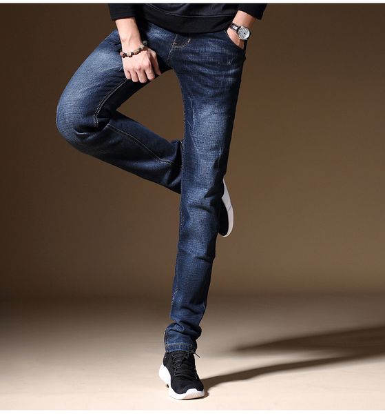 summer spring men jeans straight slim pencil pants mid waist elastic business jeans clothing wear, Blue
summer spring men jeans straight slim pencil pants mid waist elastic business jeans clothing wear, Blue