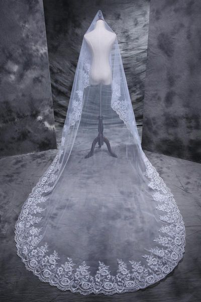 charming white ivory 3 meters applique edge bridal veils bridal headwear wedding accessories f714143, Black
charming white ivory 3 meters applique edge bridal veils bridal headwear wedding accessories f714143, Black