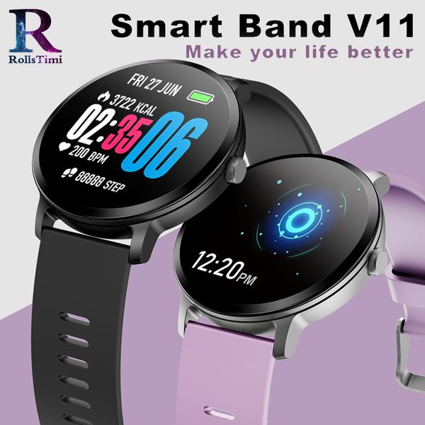 rollstimi v11 smart watch men waterproof glass color display fitness tracker heart rate monitor sports smartwatch christmas gift, Slivery;brown
rollstimi v11 smart watch men waterproof glass color display fitness tracker heart rate monitor sports smartwatch christmas gift, Slivery;brown