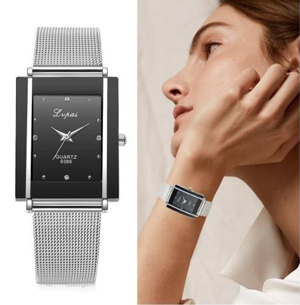 women bracelet watch silver rectangle luxury crystal alloy wristwatches lvpai brand women fashion men watch quartz dropshiping, Slivery;brown
women bracelet watch silver rectangle luxury crystal alloy wristwatches lvpai brand women fashion men watch quartz dropshiping, Slivery;brown