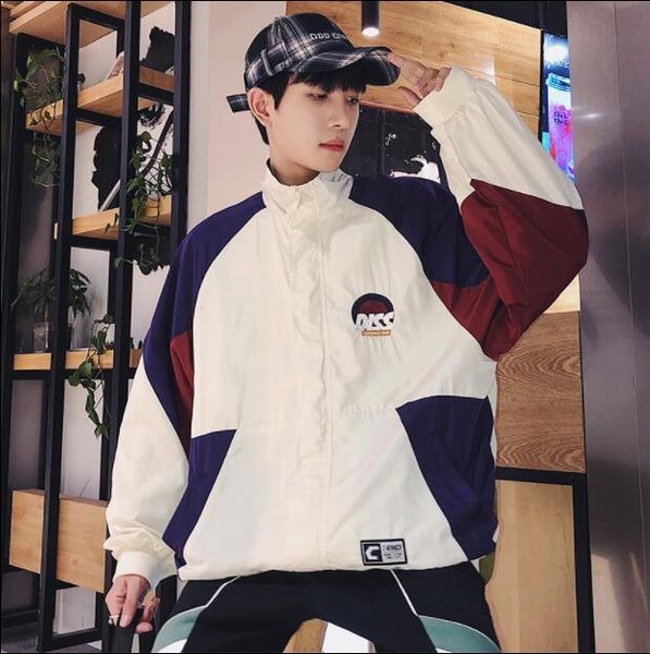 windbreaker jacket men autumn street style hip hop college bomber men's jacket biker coats spring windcheater, Black;brown 
windbreaker jacket men autumn street style hip hop college bomber men's jacket biker coats spring windcheater, Black;brown