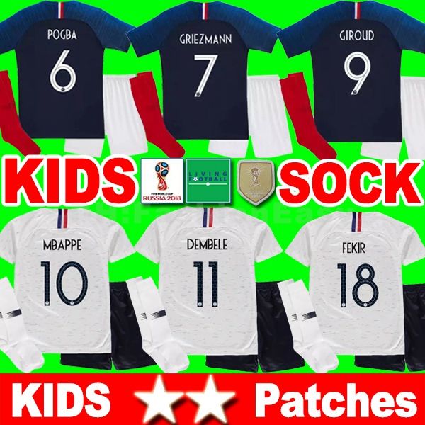 Star 2 griezmann mbappe kid kit occer jer ey boy child world cup 2018 pogba umtiti lacazette football hirt uniform maillot de foot
Star 2 griezmann mbappe kid kit occer jer ey boy child world cup 2018 pogba umtiti lacazette football hirt uniform maillot de foot