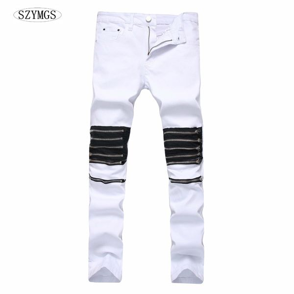 szymgs new fashion casual jeans men casual denim men's jeans slim denim jean pants homme biker red and white, Blue
szymgs new fashion casual jeans men casual denim men's jeans slim denim jean pants homme biker red and white, Blue