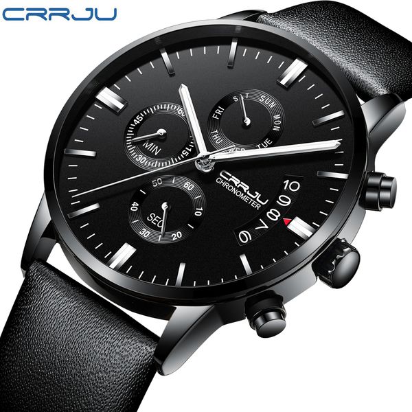 crrju mens watches leather casual quartz watch men army sport quartz-watch watch relogio masculino, Slivery;brown
crrju mens watches leather casual quartz watch men army sport quartz-watch watch relogio masculino, Slivery;brown