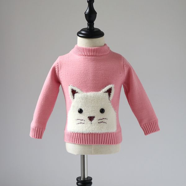 girls sweater long sleeve 2018 new style winter baby cartoon kitten plus velvet thick sweater pocket kids girls sweaters, Blue
girls sweater long sleeve 2018 new style winter baby cartoon kitten plus velvet thick sweater pocket kids girls sweaters, Blue
