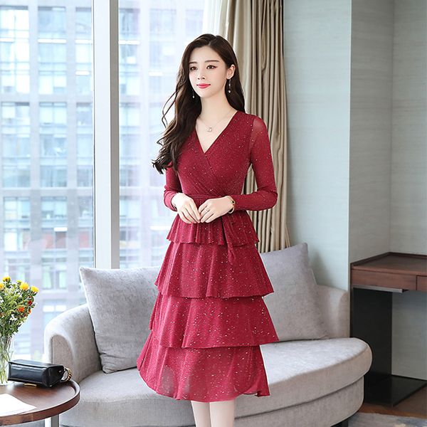 vestido de festa 2018 autumn fashion women elegant sashes dress bodycon v-neck party mesh long sleeve ladies dresses, White;black
vestido de festa 2018 autumn fashion women elegant sashes dress bodycon v-neck party mesh long sleeve ladies dresses, White;black