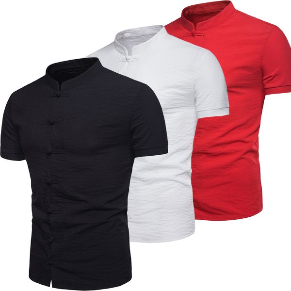 men's slim fit v neck short sleeve muscle shirt casual henley shirts men shirt mandarin collar, White;black
men's slim fit v neck short sleeve muscle shirt casual henley shirts men shirt mandarin collar, White;black