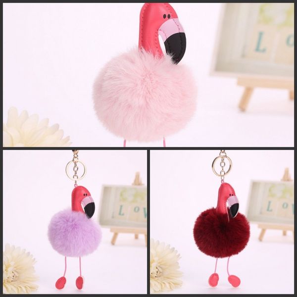 absorbing pink fluffy pompom flamingo keychain faux rabbit fur ball pompon key chain gift for women, Silver
absorbing pink fluffy pompom flamingo keychain faux rabbit fur ball pompon key chain gift for women, Silver