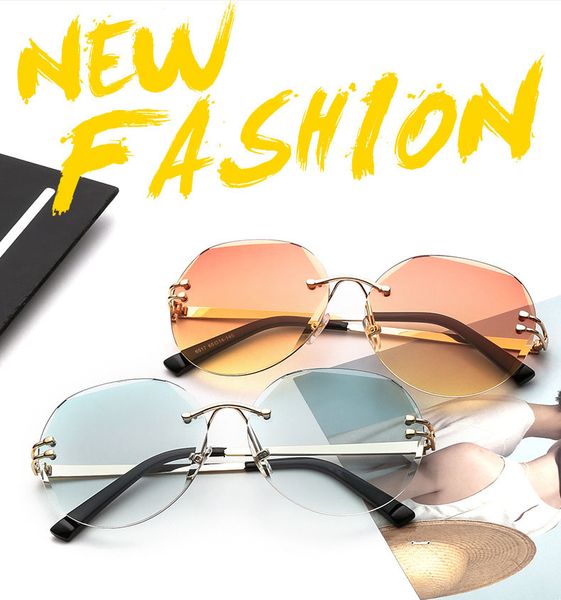 new trend sunglasses metal rimless glasses gradient ocean film sunglasses ladies sunglasses, White;black
new trend sunglasses metal rimless glasses gradient ocean film sunglasses ladies sunglasses, White;black