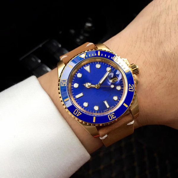 2018 new gent's luxury dive watch ceramic bezel blue dial 42mm mechanical automatic men's luxury watches wholesale wristwatches 11, Slivery;brown
2018 new gent's luxury dive watch ceramic bezel blue dial 42mm mechanical automatic men's luxury watches wholesale wristwatches 11, Slivery;brown