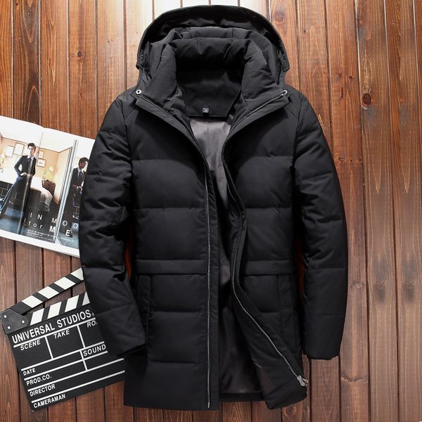 men's down jacket brand russia winter jacket men hat windproof long coat men white duck down 4xl, Black
men's down jacket brand russia winter jacket men hat windproof long coat men white duck down 4xl, Black