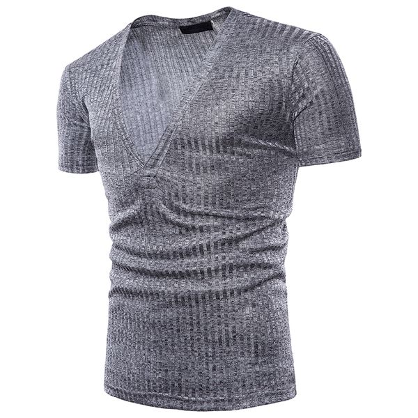 mens casual skinnytshirts male solid color elastic v neck tees summer male short sleeved ing, White;black
mens casual skinnytshirts male solid color elastic v neck tees summer male short sleeved ing, White;black