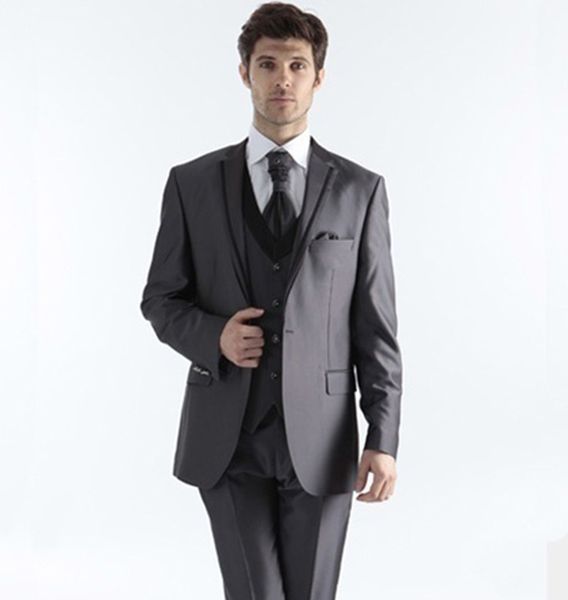 2018 men suit charcoal grey notched lapel wedding suits bridegroom groomsmen simple custom made slim fit formal tuxedos 3piece man prom, Black;gray
2018 men suit charcoal grey notched lapel wedding suits bridegroom groomsmen simple custom made slim fit formal tuxedos 3piece man prom, Black;gray