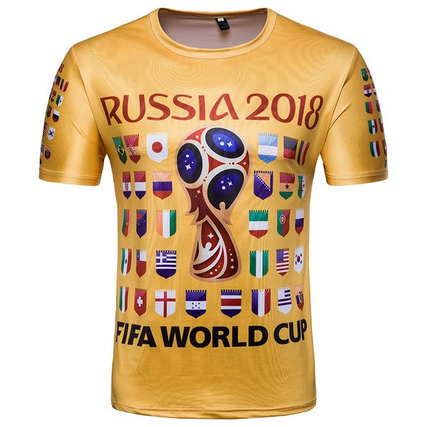 2018 Russia Short Sleeve 3D Printed Fans T Shirts Casual Men World Cup T Shirts M-2XL
2018 Russia Short Sleeve 3D Printed Fans T Shirts Casual Men World Cup T Shirts M-2XL