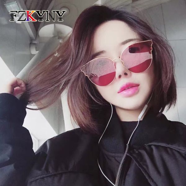 fzkyny new fashion cat eye sunglasses women brand designer female oversize metal frame sunglasses coating shades goggles uv400, White;black
fzkyny new fashion cat eye sunglasses women brand designer female oversize metal frame sunglasses coating shades goggles uv400, White;black