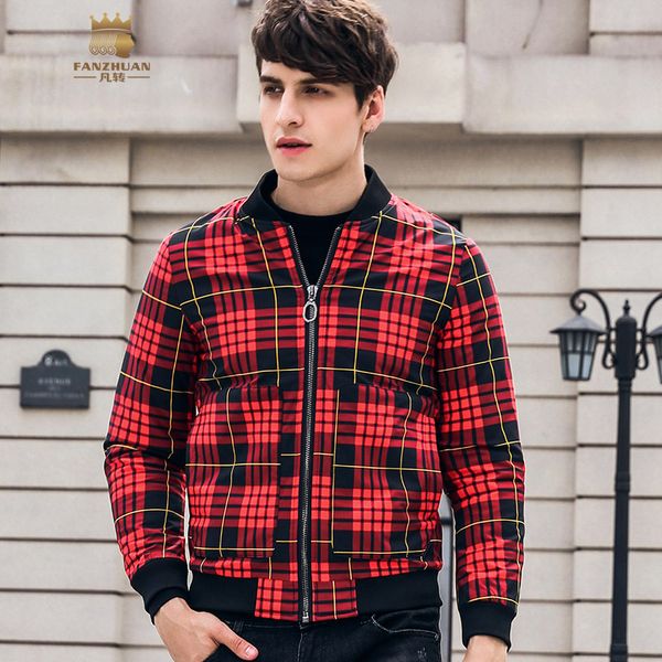 fanzhuan new 2018 winter new men's male personality warm plaid printed baseball collar cotton jacket coat 820088, Black;brown
fanzhuan new 2018 winter new men's male personality warm plaid printed baseball collar cotton jacket coat 820088, Black;brown