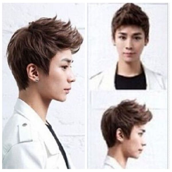 handsome boys new korean short brown black men's heat hair cosplay wigs, Black;brown
handsome boys new korean short brown black men's heat hair cosplay wigs, Black;brown