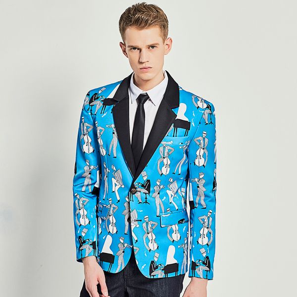 fashionable printed suit men autumn winter new style men's suit british style performance dress men, White;black
fashionable printed suit men autumn winter new style men's suit british style performance dress men, White;black