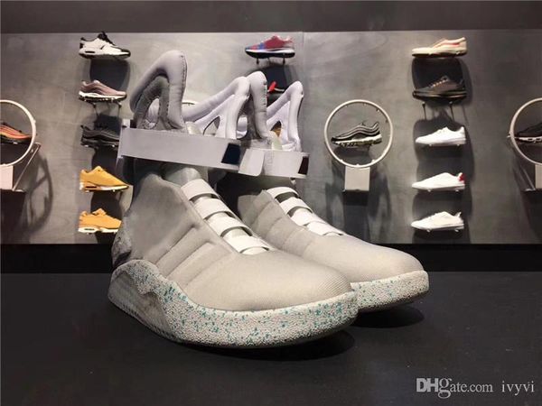 Air mag men back to the future lighting mag men ba ketball hoe with led light high neaker black grey with box 3
Air mag men back to the future lighting mag men ba ketball hoe with led light high neaker black grey with box 3