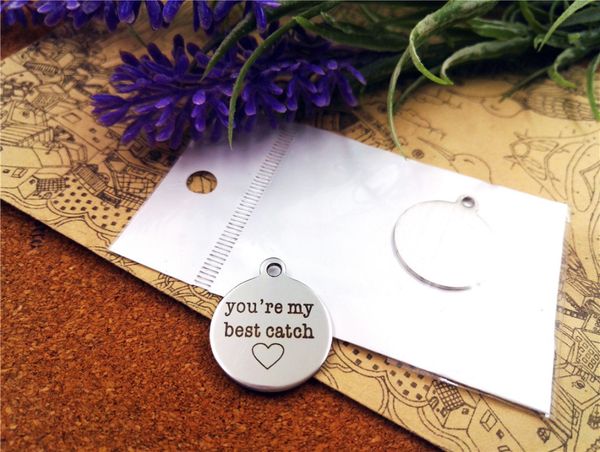 40pcs--"you are my be st catch heart"stainless steel charms more style for choosing diy charms pendants necklace, Bronze;silver
40pcs--"you are my be st catch heart"stainless steel charms more style for choosing diy charms pendants necklace, Bronze;silver