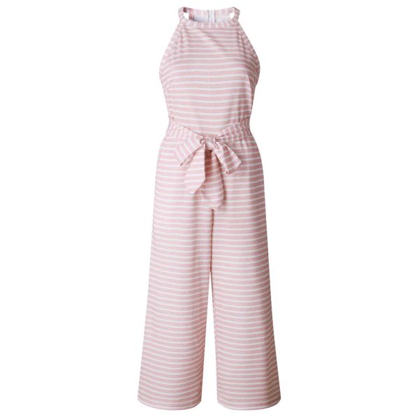 Women Striped O -Neck Bowknot Pants Playsuit Sashes Pockets Sleeveless Rompers Overalls Sexy Office Romper Striped Vintage Jumpsuits
Women Striped O -Neck Bowknot Pants Playsuit Sashes Pockets Sleeveless Rompers Overalls Sexy Office Romper Striped Vintage Jumpsuits