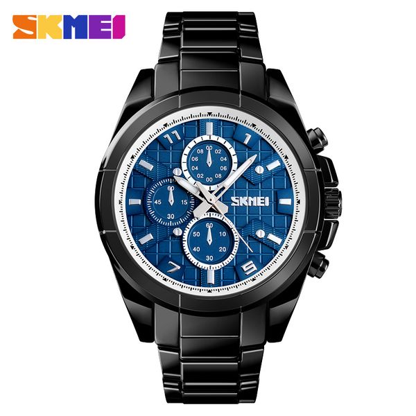 skmei men watch blue dial steel quartz male clock watches waterproof retro fashion black clock relogio, Slivery;brown
skmei men watch blue dial steel quartz male clock watches waterproof retro fashion black clock relogio, Slivery;brown