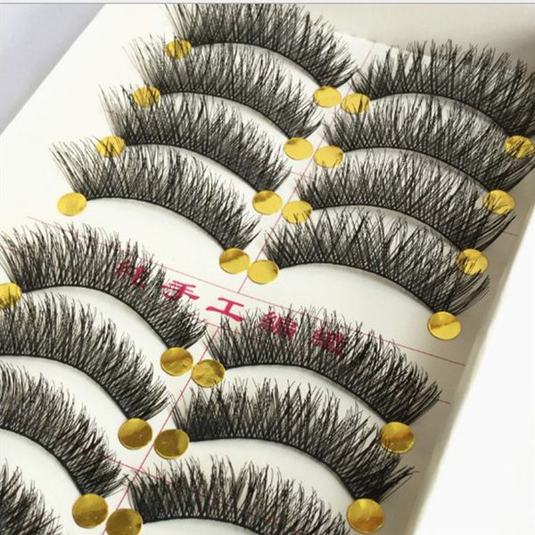 10 pairs/set gorgeous soft 3d long cross false eyelashes handmade soft eye lashes messy style extension makeup cosmetic tools
10 pairs/set gorgeous soft 3d long cross false eyelashes handmade soft eye lashes messy style extension makeup cosmetic tools