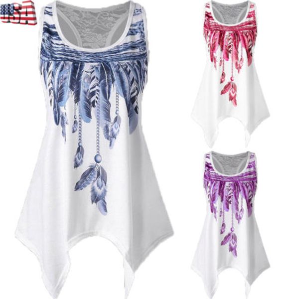 2018 new fashion charming womens summer sleeveless vest ladies floral print lace patchwork tank, White
2018 new fashion charming womens summer sleeveless vest ladies floral print lace patchwork tank, White