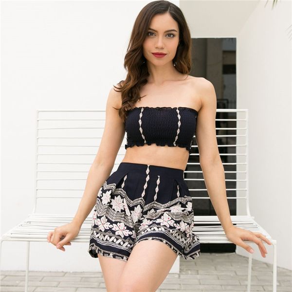 v-neck shorts strapless print summer women's sets fashion dresses casual women dress vestido y42, White
v-neck shorts strapless print summer women's sets fashion dresses casual women dress vestido y42, White