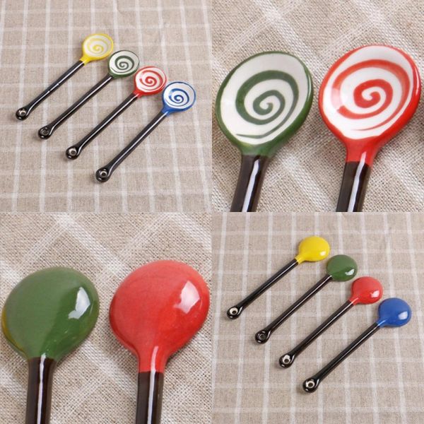 lollipop shape ceramic spoon comfortable handle child spoons creative coffee jam soup spoon dinnerware tableware na04
lollipop shape ceramic spoon comfortable handle child spoons creative coffee jam soup spoon dinnerware tableware na04