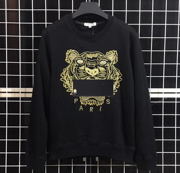 

Sweatshirts Designer Long Sleeve T Shirts For Men Tiger Embroidery Hoodeis Brand lLetter Top Women Autumn Spring Size S-2XL