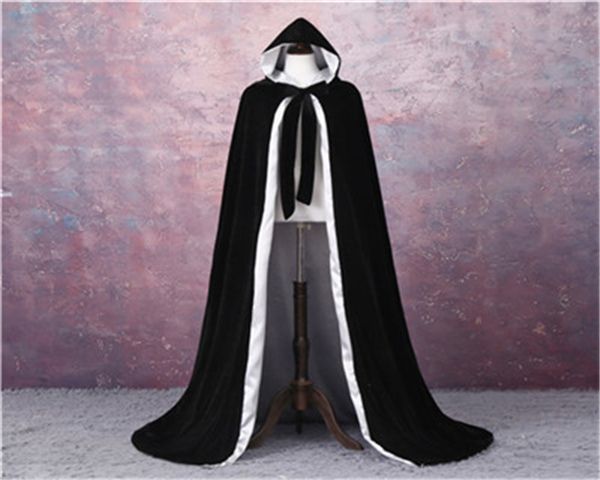 new wine red lining velvet cloak gothic vampire wicca robe warm outdoor cape medieval larp cosplay cape women wedding jackets, White
new wine red lining velvet cloak gothic vampire wicca robe warm outdoor cape medieval larp cosplay cape women wedding jackets, White