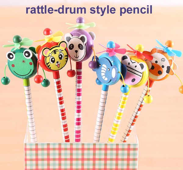 30pcs/lot school students prize children cartoon animal style hb wooden pencil rattle-drum toy birthday gift
30pcs/lot school students prize children cartoon animal style hb wooden pencil rattle-drum toy birthday gift