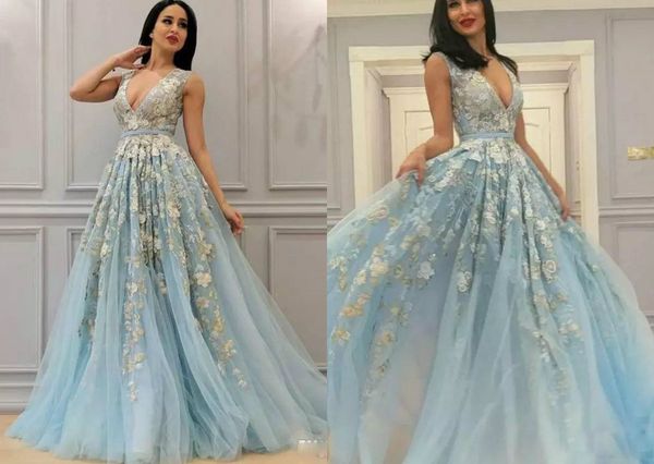 prom dresses with deep v neck lace appliques sash formal evening dress count train zipper specail gowns custom made vestidos de novia, Black
prom dresses with deep v neck lace appliques sash formal evening dress count train zipper specail gowns custom made vestidos de novia, Black