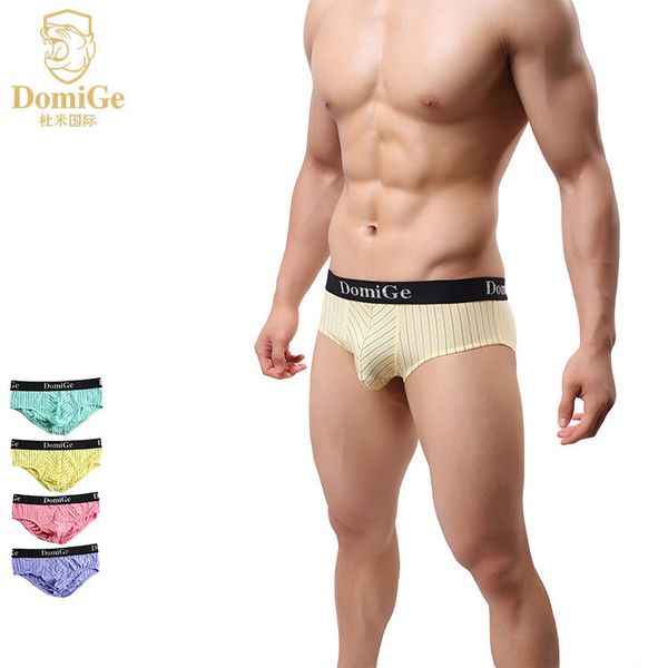 domige men underwear briefs cotton cueca striped shorts breathable fitness underpants ropa interior slip homme briefs, Black;white
domige men underwear briefs cotton cueca striped shorts breathable fitness underpants ropa interior slip homme briefs, Black;white