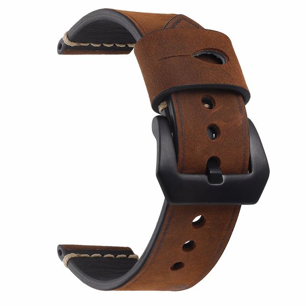 eache crazy horse genuine leather watchband handmade watch band with speical loops different colors 20mm 22mm 24mm, Black;brown
eache crazy horse genuine leather watchband handmade watch band with speical loops different colors 20mm 22mm 24mm, Black;brown