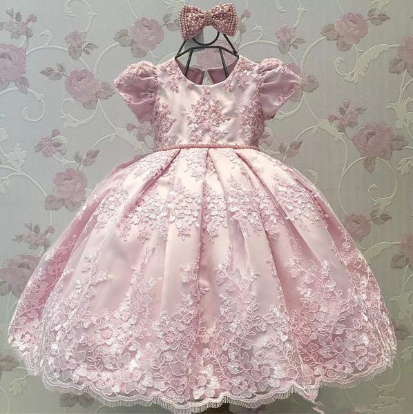 pink lace flower girl dresses for weddings short sleeves little girls pageant dresses kids formal gowns with bow beaded communion gowns, White;blue
pink lace flower girl dresses for weddings short sleeves little girls pageant dresses kids formal gowns with bow beaded communion gowns, White;blue