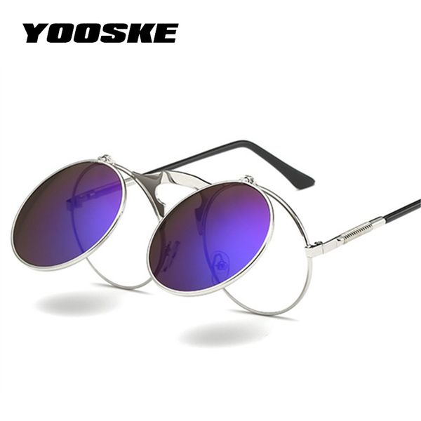 yooske retro steam punk sunglasses round metal frames steampunk sun glasses women men vontage eyewear uv400, White;black
yooske retro steam punk sunglasses round metal frames steampunk sun glasses women men vontage eyewear uv400, White;black
