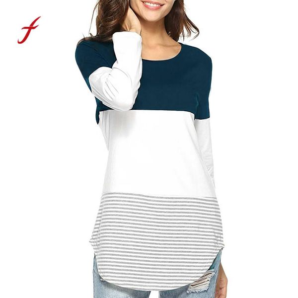 feitong fashion women blouse spring women daily casual long sleeve striped patchwork stretchy blouse female /py, White
feitong fashion women blouse spring women daily casual long sleeve striped patchwork stretchy blouse female /py, White