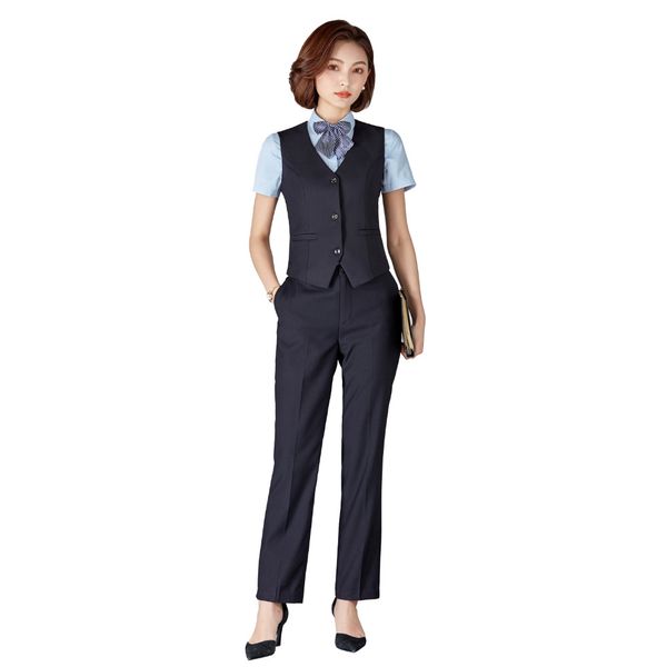 women pants suits business formal uniform suits with pants vest office ladies uniform business formal office clothes pantsuits, White;black
women pants suits business formal uniform suits with pants vest office ladies uniform business formal office clothes pantsuits, White;black