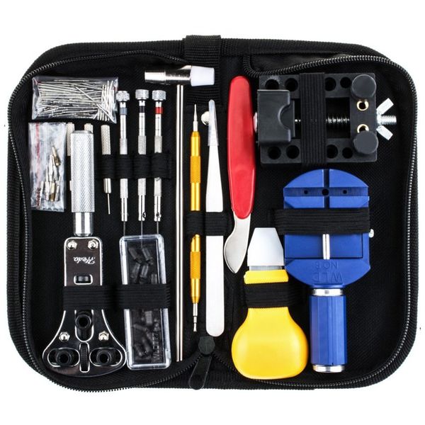 147pcs watch repair tool kit case opener link spring bar remover watchmaker tool 20.5x10x4.5cm
147pcs watch repair tool kit case opener link spring bar remover watchmaker tool 20.5x10x4.5cm