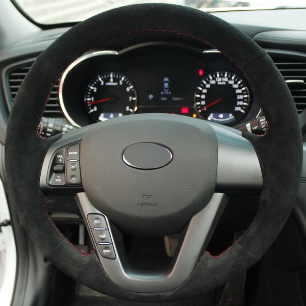 black suede hand-stitched car steering wheel cover for kia k5 2011 2012 2013 kia optima
black suede hand-stitched car steering wheel cover for kia k5 2011 2012 2013 kia optima