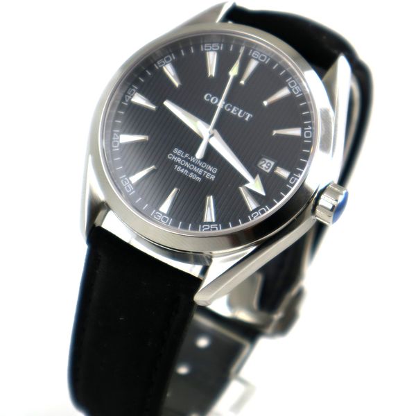 polished 39mm corgeut black dial black strap sapphire glass miyota 821a automatic mens watch, Slivery;brown
polished 39mm corgeut black dial black strap sapphire glass miyota 821a automatic mens watch, Slivery;brown