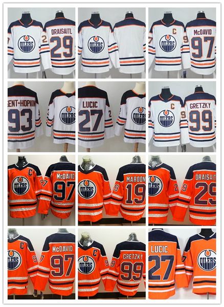 2018 new style edmonton oiler #19 patrick maroon 27 milan lucic 29 leon draisait cam talbot 99 wayne gretzky jersey, Black;red
2018 new style edmonton oiler #19 patrick maroon 27 milan lucic 29 leon draisait cam talbot 99 wayne gretzky jersey, Black;red