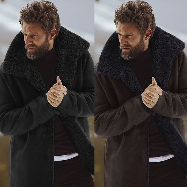 mens winter medium length woollen jacket thickened detached coat 10.31, Black;brown
mens winter medium length woollen jacket thickened detached coat 10.31, Black;brown