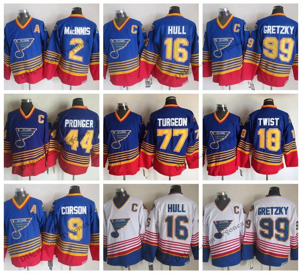 vintage st. louis blues 44 chris pronger 9 shayne corson 18 tony twist 77 pierre turgeon al macinnis brett hull wayne gretzky hockey jerseys, Black;red
vintage st. louis blues 44 chris pronger 9 shayne corson 18 tony twist 77 pierre turgeon al macinnis brett hull wayne gretzky hockey jerseys, Black;red