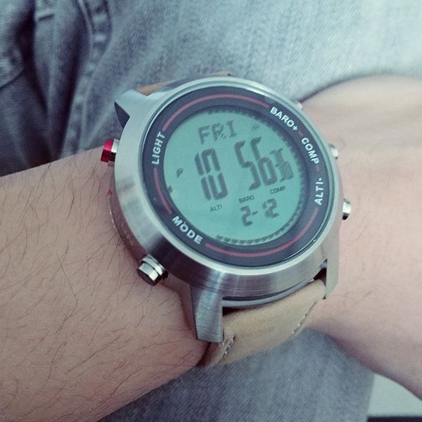 men's fashion multi-function mountaineer sport watches altimeter barometer genuine leather strap led digital wrist watch relogio, Slivery;brown
men's fashion multi-function mountaineer sport watches altimeter barometer genuine leather strap led digital wrist watch relogio, Slivery;brown