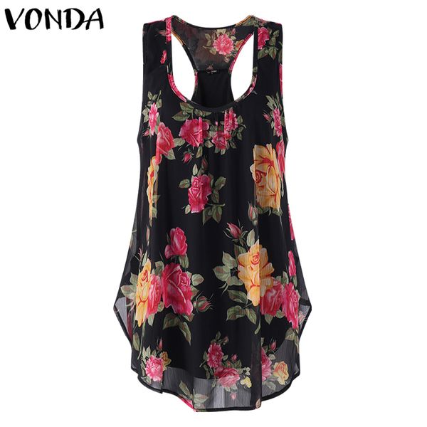 vonda women pregnant floral print shirt 2018 summer casual sleeveless blouse asymmetric maternity plus size blusas feminina, White
vonda women pregnant floral print shirt 2018 summer casual sleeveless blouse asymmetric maternity plus size blusas feminina, White