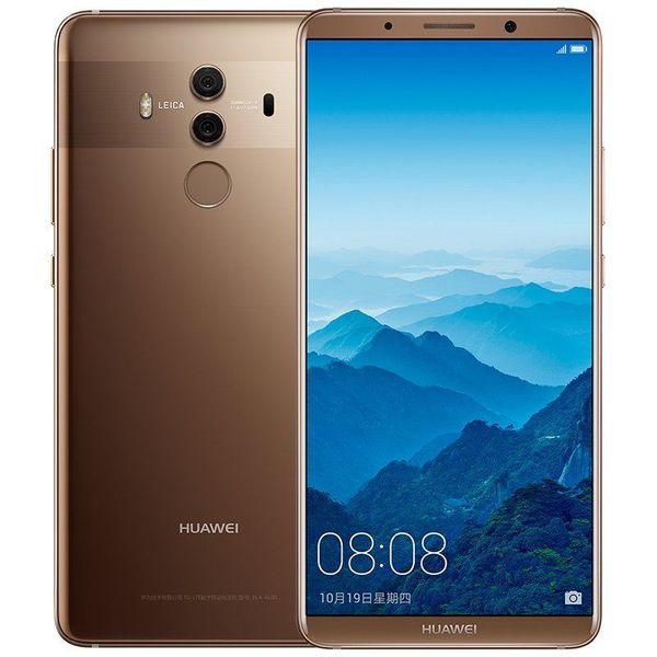 

original huawei mate 10 pro 4g lte cell phone kirin 970 6gb ram 64gb rom android 6.0" 20.0mp nfc fingerprint id 4000mah smart mobile ph